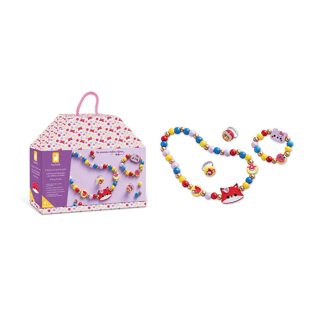 Janod - 4 Bijoux en bois à créer - Pretty Forest