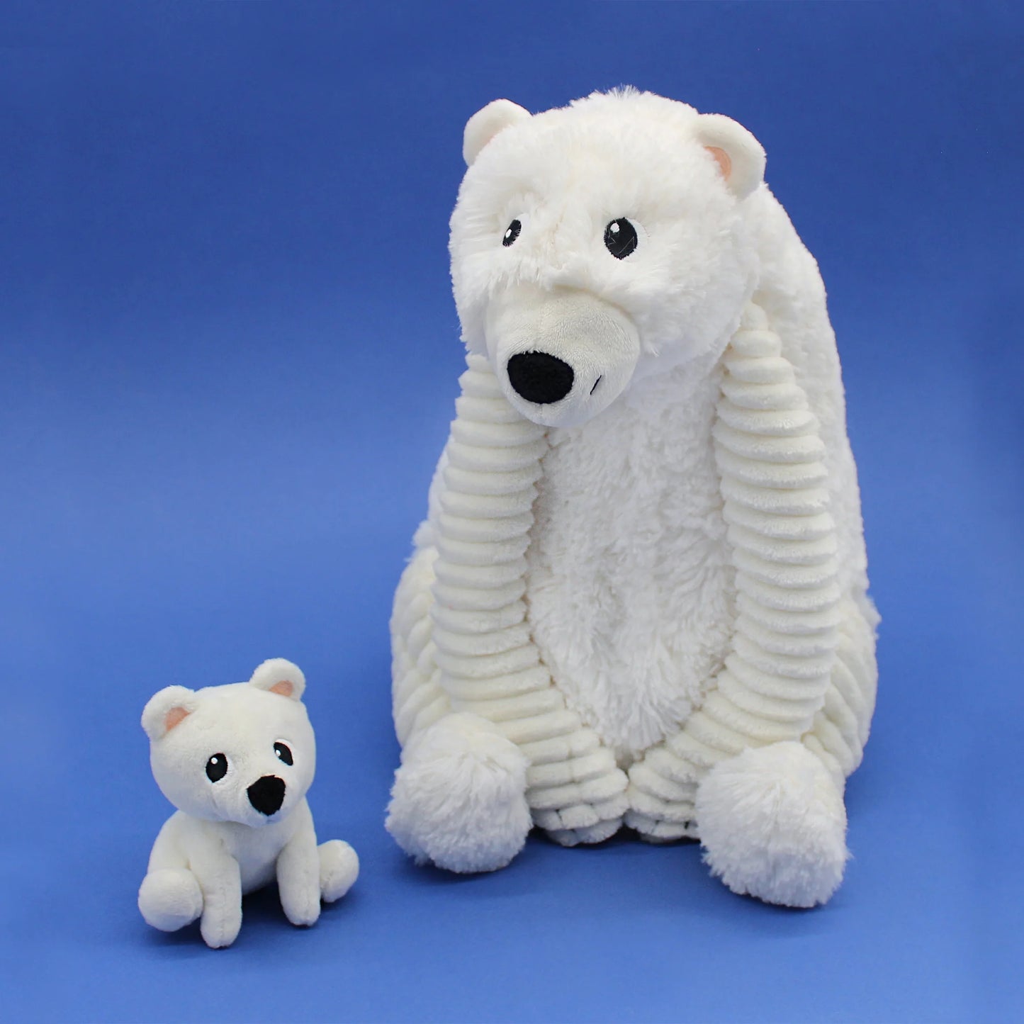 Déglingos - Peluche ours polaire Grobidou maman et son bébé blanc - Les Ptipotos - naissance+