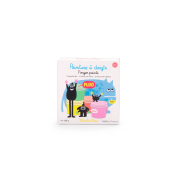 Moulin Roty - les Schmouks - 4 pots de peinture à doigts fluo - 2 ans+