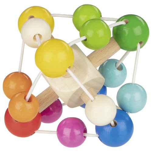 Goki - hochet arc en ciel - en bois