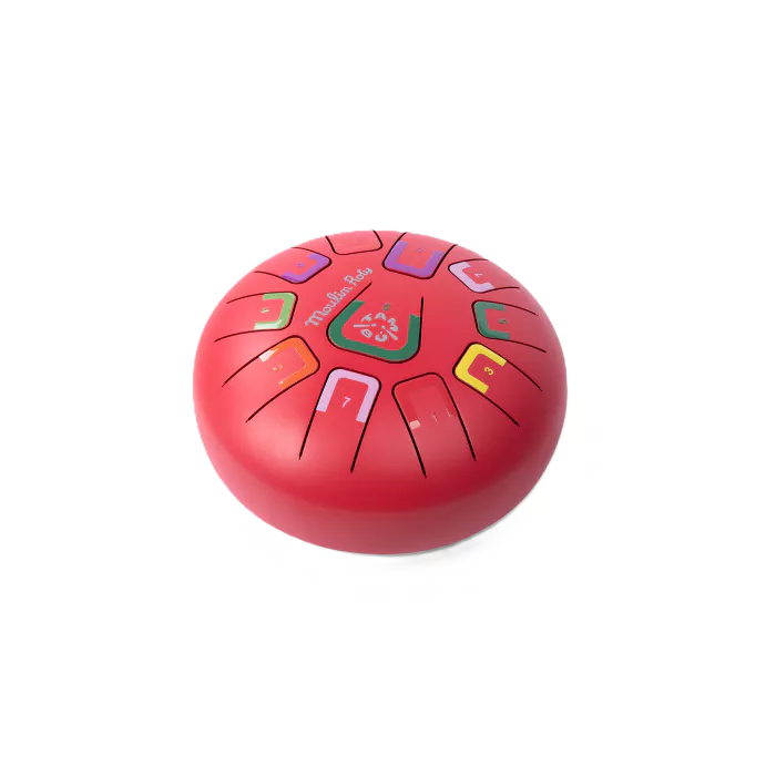 Moulin Roty - Tambour à languettes rouge - Les popipop