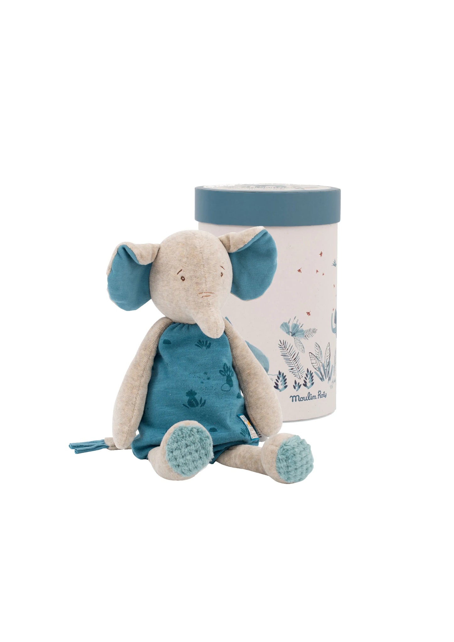 Moulin Roty - Peluche Eléphant Bergamote - Sous mon baobab - naissance +
