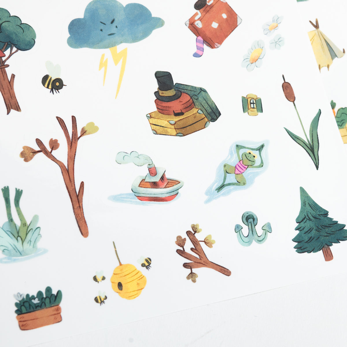 Moulin roty - Cahier stickers La bande à Jojo - 20 pages - 3 ans+