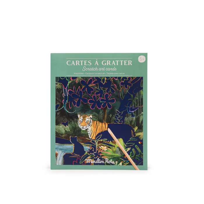 Moulin roty - Tout autour du monde - Cartes à gratter - 5 ans+