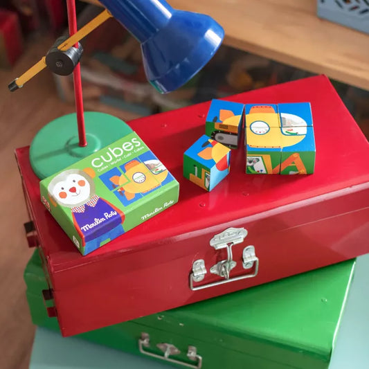Moulin roty les popipop puzzle 6 cubes