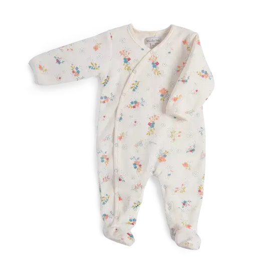 Moulin Roty - Pyjamas 1 mois velours fleurs La petite école de danse