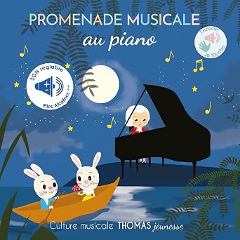 Promenade musicale au piano - Livre sonore bébé à toucher dès 6 mois