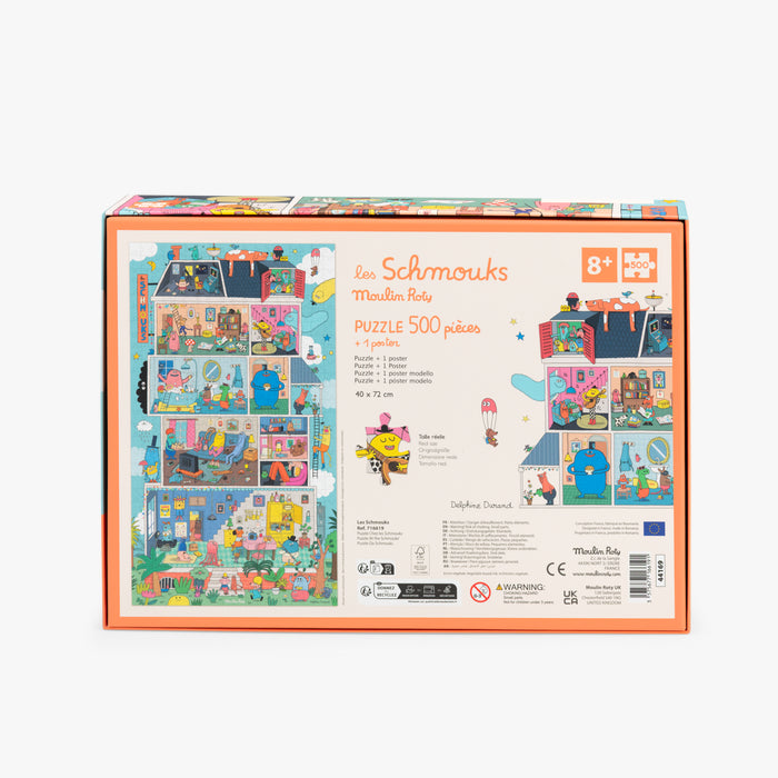 Moulin roty - Les Schmouks Puzzle Chez les Schmouks 500 pcs - 6 ans+