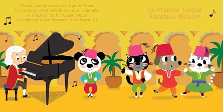 Promenade musicale au piano - Livre sonore bébé à toucher dès 6 mois