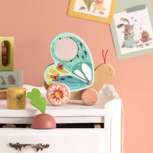 Moulin Roty - Papillon a Tirer - trois petits lapins