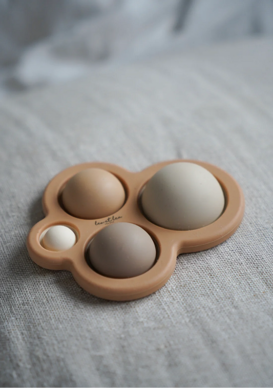 Leo et Lea - Jouet Pop Beige - Jouet Sensoriel - Soulagement du stress