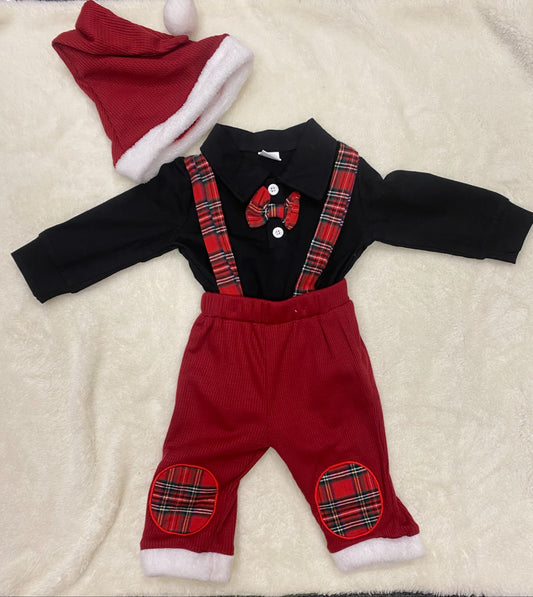 Noël - tenue de Noël bébé - 3 pièces