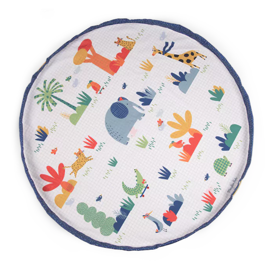 Moulin Roty - Tapis de jeu & sac à jouets - les toupie Is