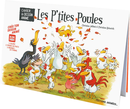 Cahier de dessin animé - les p'tites poules - 3 ans+