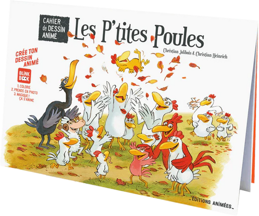 Cahier de dessin animé - les p'tites poules - 3 ans+