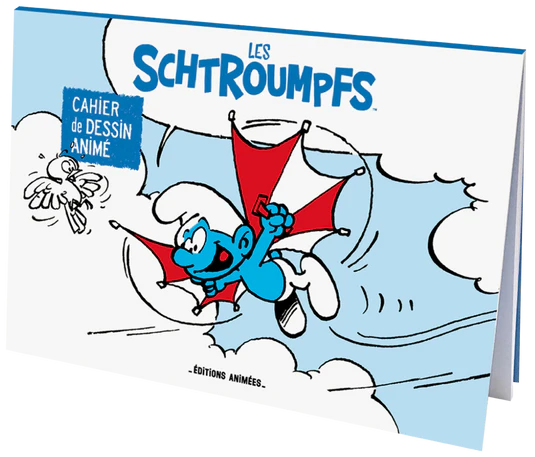 Cahier de dessin animé - les schtroumpfs - 3 ans+