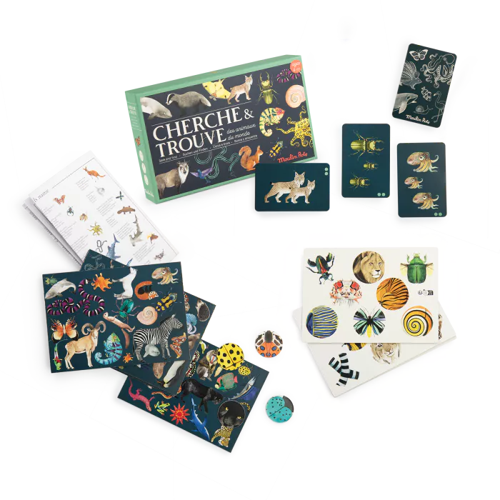 Moulin roty - jeu cherche et trouve - tout autour du monde