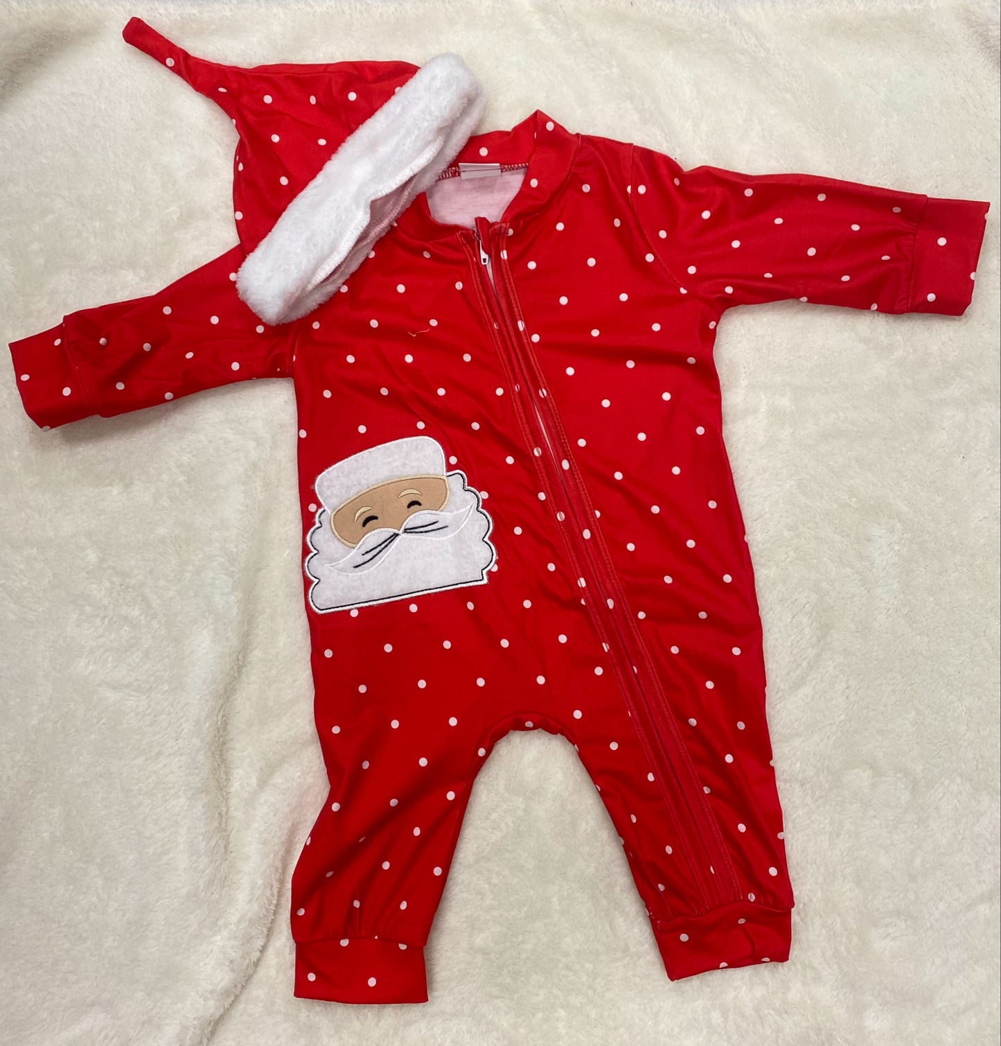 Noël - tenue de Noël bébé - avec chapeau