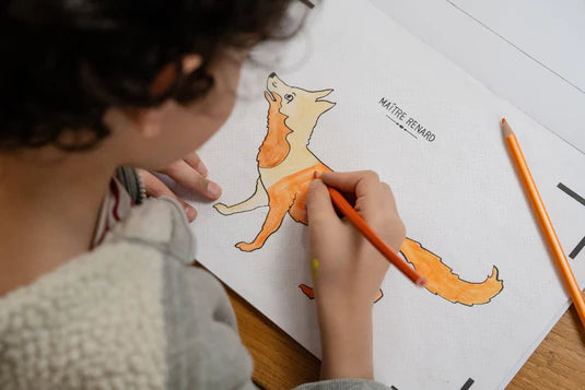 Le cahier de dessins animé - Les fables de La Fontaine - 3 ans +