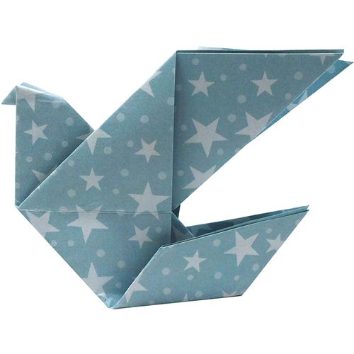 Fridolin origami Pigeon pliant 20 x 20 cm - 20 pièces multicolore - 8 ans+