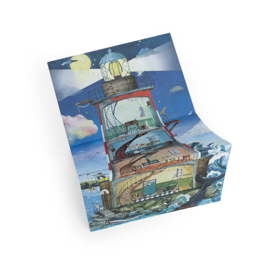 Le jardin du moulin - Grand phare avec décalcomanies - 4ans+