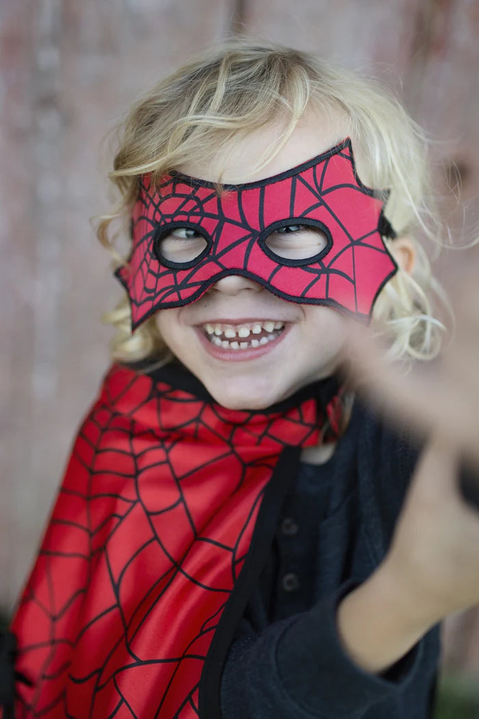 Great Pretenders - Cape réversible Spiderman ou Batman- 3-4 ans
