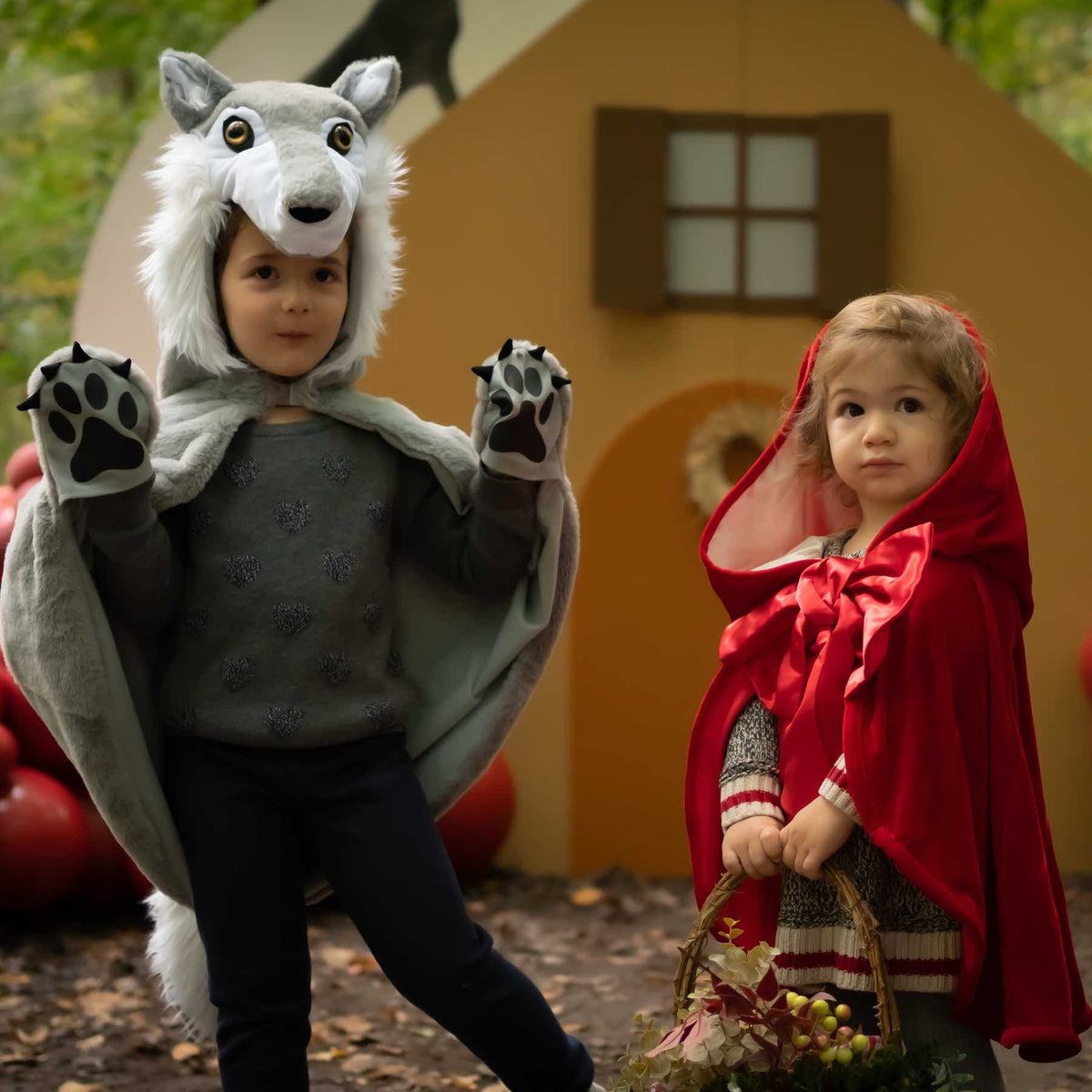 Halloween - cape de loup- 12/24 mois et 2/3 ans
