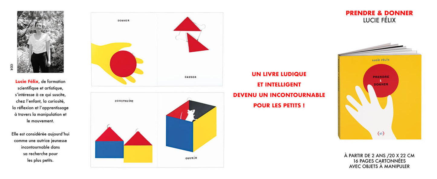 Livre Enfant - PRENDRE & DONNER / Livre jeu - 1 an+