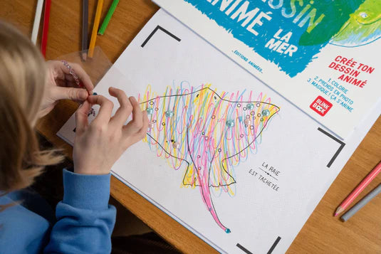 Le Cahier de Dessin Animé - La Mer - 3 ans+