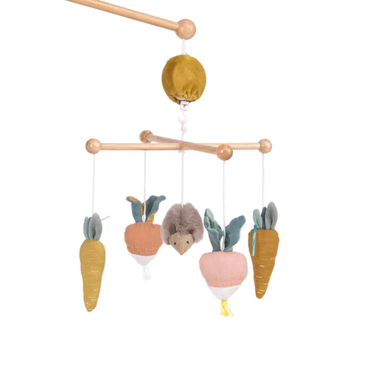 Moulin roty - mobile musical croisillon - trois petits lapins