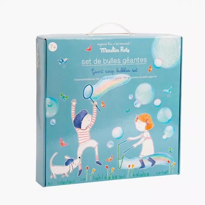 Moulin roty - Aujourd'hui c'est mercredi - Set de bulles géantes - 4 ans+