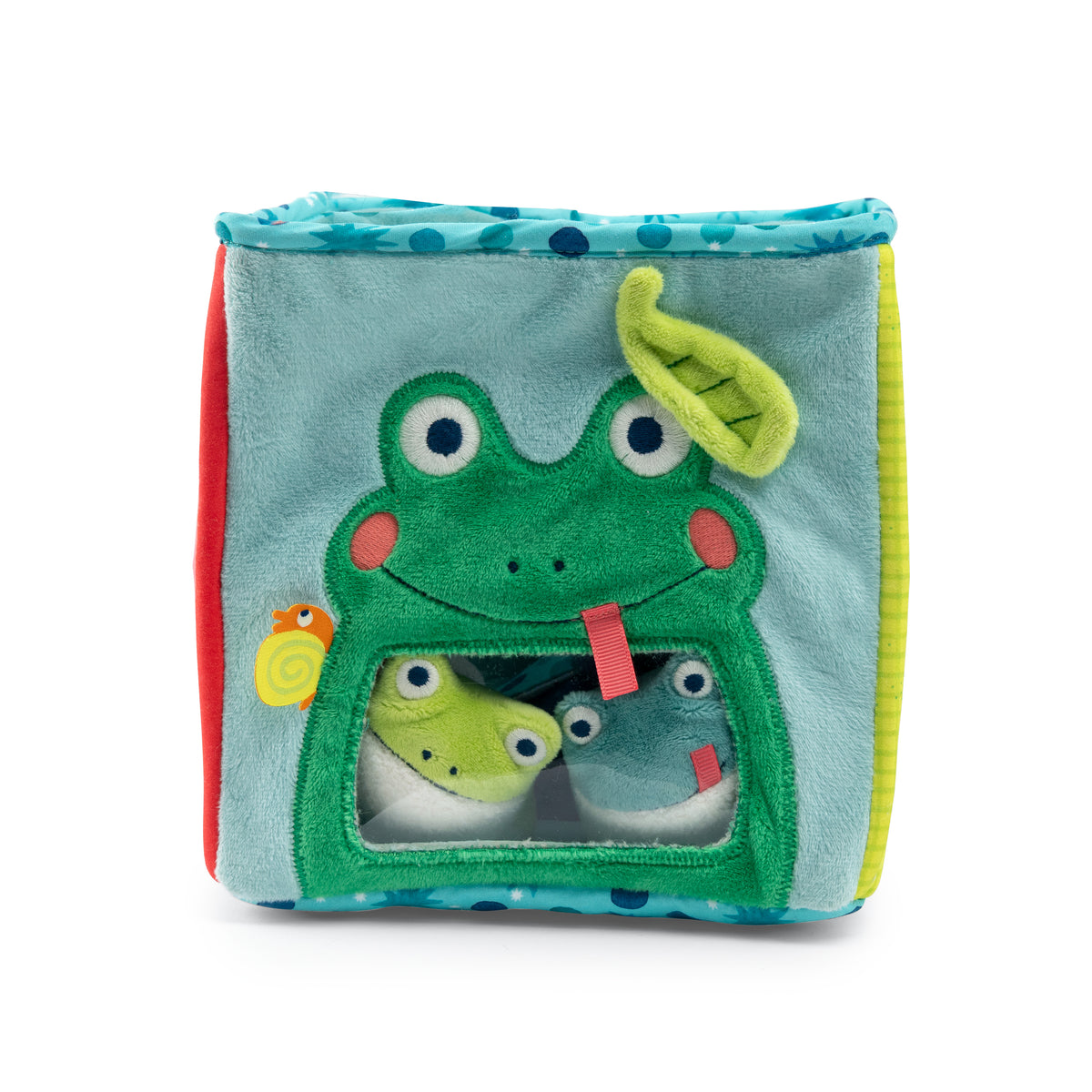 Moulin roty - Grand cube d'activités tissu La mare aux grenouilles - naissance+