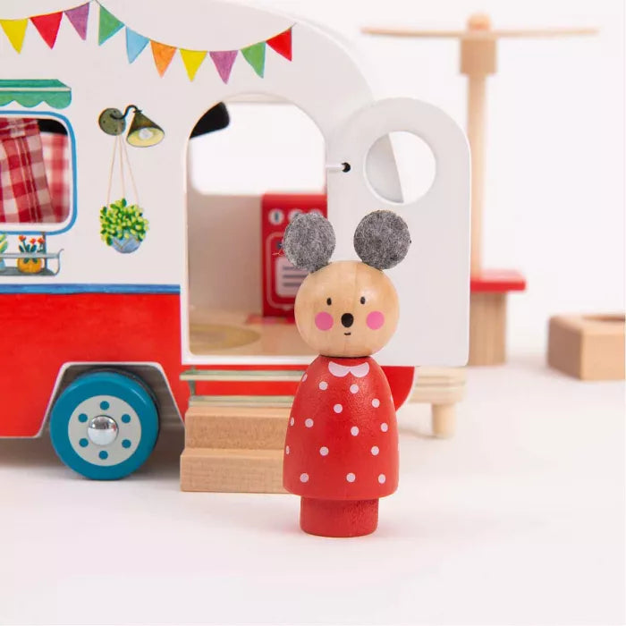 Moulin roty - La Grande Famille - Caravane en bois - 3 ans+