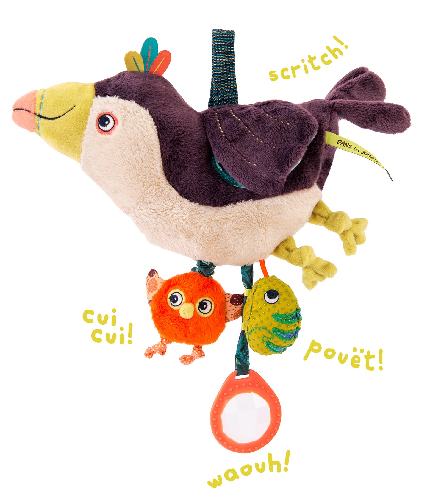 Moulin roty - Toucan Pakou d'activités à suspendre Dans la jungle - 3 mois+
