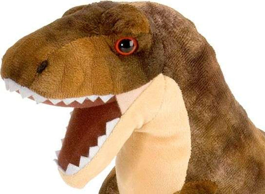 Wild Republic - peluche dinosaure T- Rex de 25 cm brun