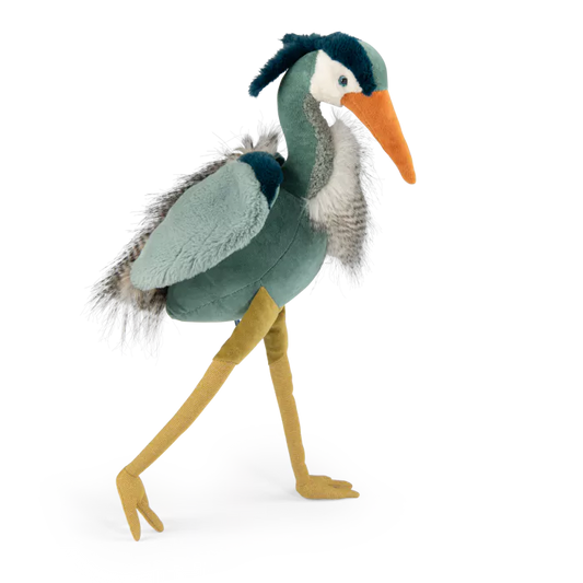 Moulin roty - héron - tout autour du monde - peluche