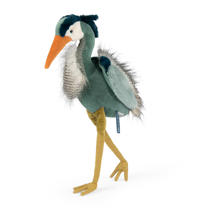 Moulin roty - héron - tout autour du monde - peluche