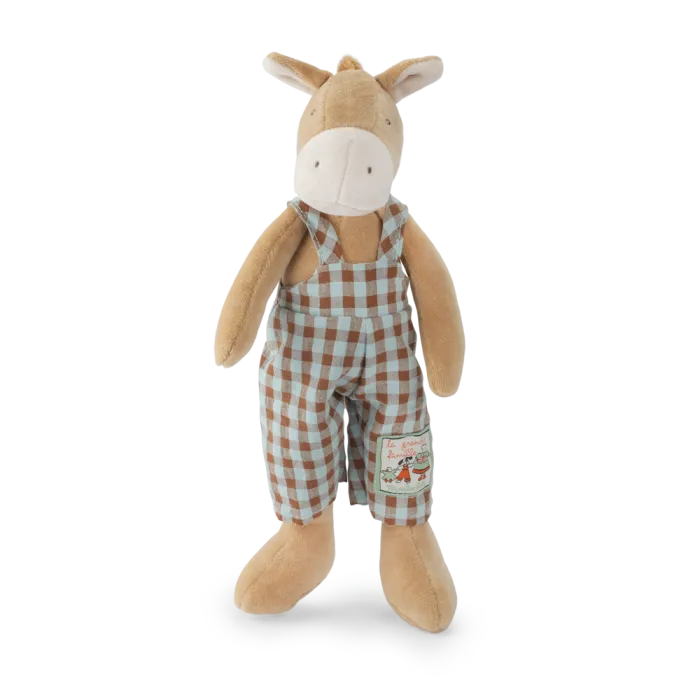 Moulin roty - La Grande Famille - Peluche Hugo le cheval - Les petits frères -naissance+
