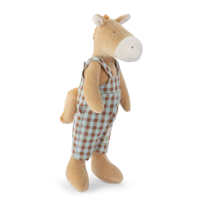 Moulin roty - La Grande Famille - Peluche Hugo le cheval - Les petits frères -naissance+