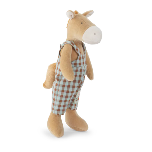 Moulin roty - La Grande Famille - Peluche Hugo le cheval - Les petits frères -naissance+