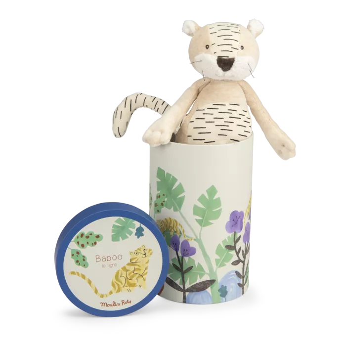 Moulin roty - La forêt Mawa - Poupée tigre Baboo -peluche - naissance+