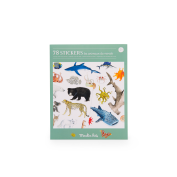 Moulin Roty - Tout autour du monde - pochette 78 stickers repositionnables - 3 ans+