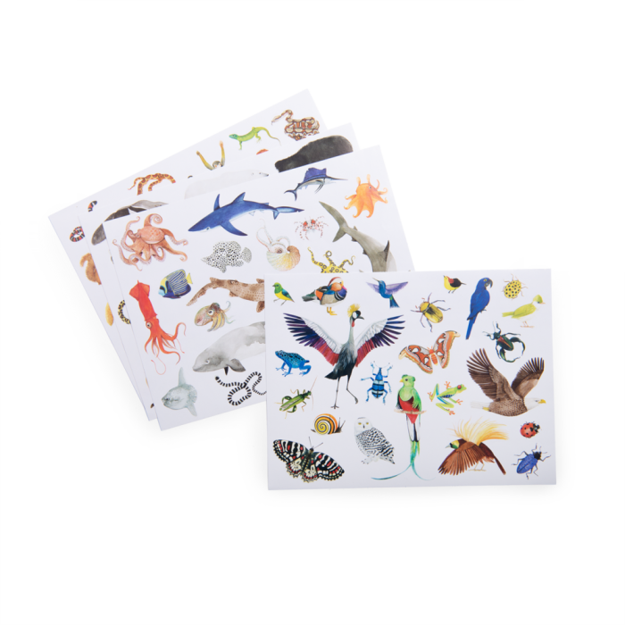 Moulin Roty - Tout autour du monde - pochette 78 stickers repositionnables - 3 ans+