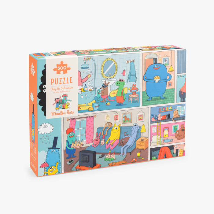Moulin roty - Les Schmouks Puzzle Chez les Schmouks 500 pcs - 6 ans+