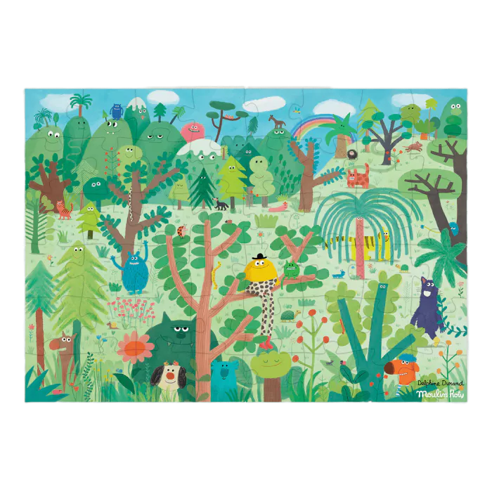 Moulin roty Les Schmouks Puzzle La terre merveilleuse 48 pcs - 4 ans+