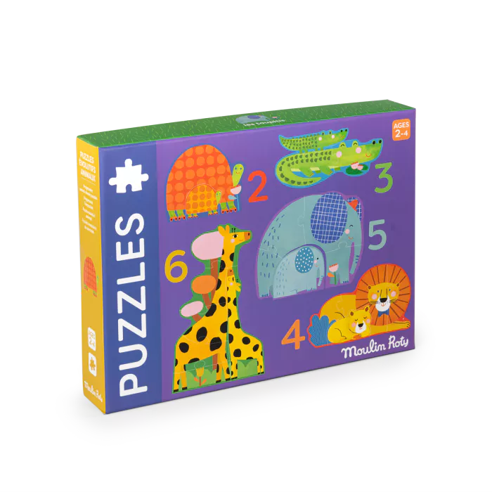 Moulin roty - puzzle évolutif - les animaux - les toupitis