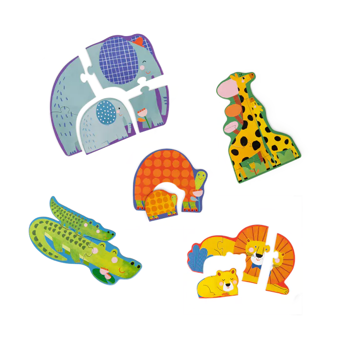 Moulin roty - puzzle évolutif - les animaux - les toupitis