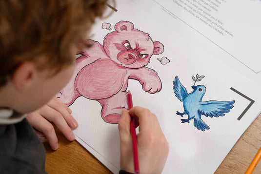 Cahier de dessin animé - blinkbook - les émotions - 3 ans+