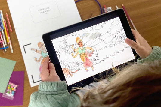 Cahier de dessin animé - les princesses - 3 ans+