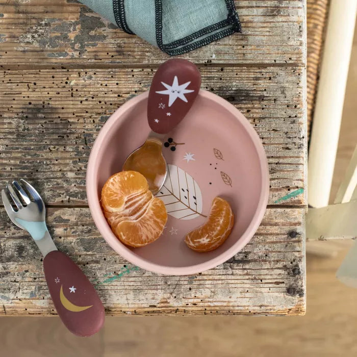 Moulin Roty - Set couverts silicone - Après la pluie